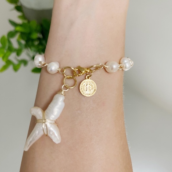 Handmade✨✨ Freshwater pearl bracelet - Picture 10 of 12